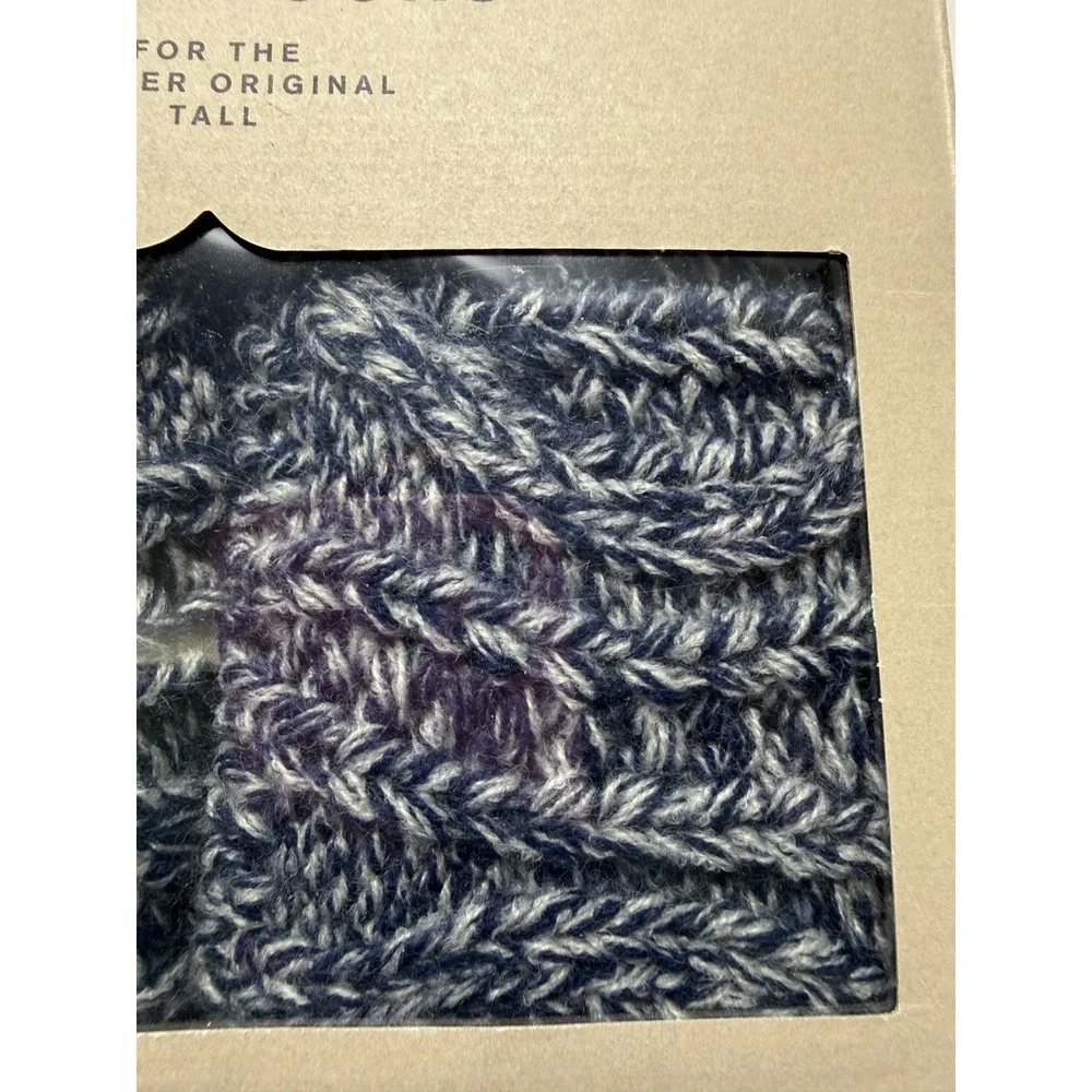 Hunter Original Tall Cable Knit Boot Socks Navy Grey Medium UAS3124AAC NEW